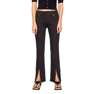 FRAME Women’s Flare Slit Bottom Low rise jeans Size 25 - Distressed Waist Bottom